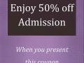 Admission Discount Card